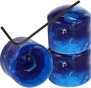 Artibetter 3pcs Guitar Knobs Guitar Speed Control Knobs Volume Tone Control Knobs Dome Knobs Volume Tone Knob (Blue)
