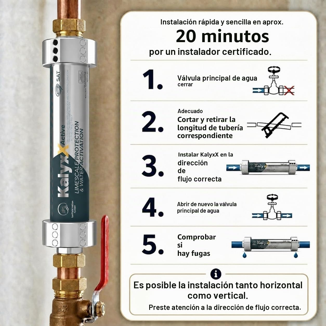 Swiss Aqua Technologies | Reductor de incrustaciones | Tratamiento de Agua IPS KalyxX G1 | Antical | Tecnologíq Galvanica | Medio ambiente | IPSKXAG1