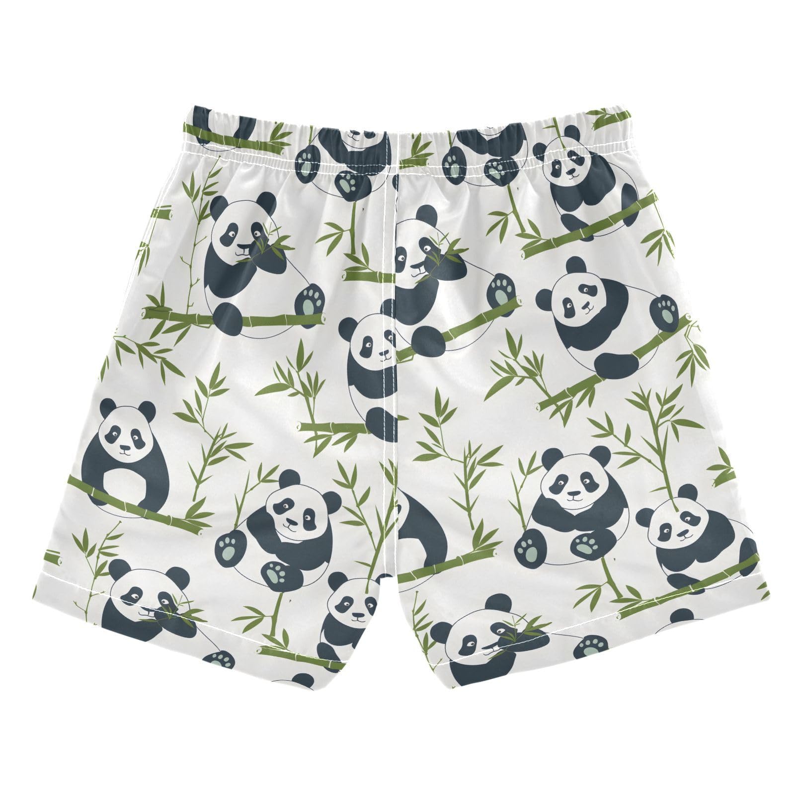 ALAZA Lovely Animal Panda Leaf Boys Quick Dry Beach Board Shorts Kids Swim Trunks Bathing Suit Swimsuit 2T Multicolor