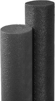 2 Pack Black Single Swimming Pool Noodle Float Aid Woggle Log Noodles Water Swim Adult Floation Lounger Chair Learner Lession Lilo Flexible Raft
