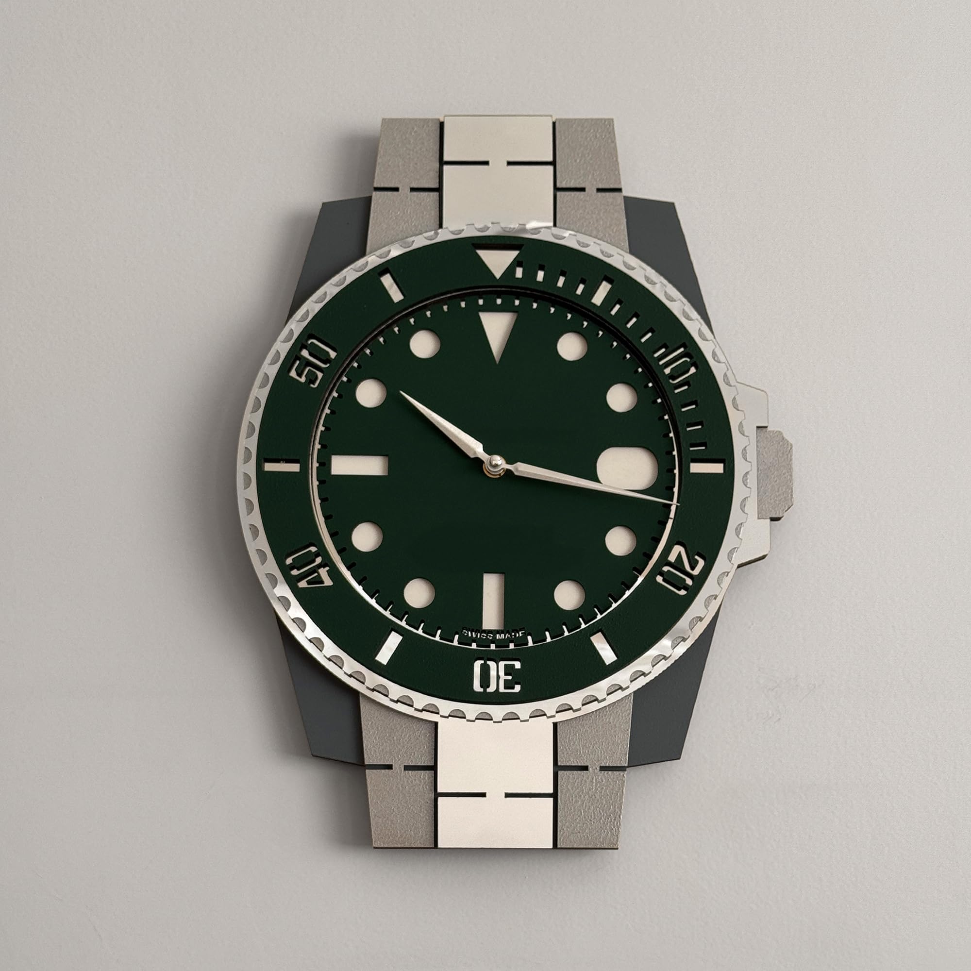 Horloge murale en bois silencieuse pour éliminer le tic-tac stressant
