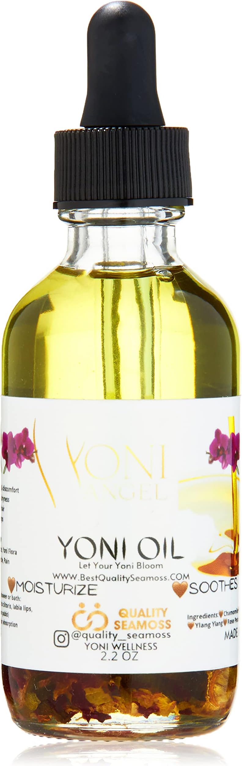 Natural Yoni Oil, Mint Fresh Feminine Care Oil, Reduces Odor, Restores pH Balance, Natural Body Care Oil with Tea Tree, Chamomile, Mint Extract & More, USA-Made Hygiene Products for Women, 2.2 oz