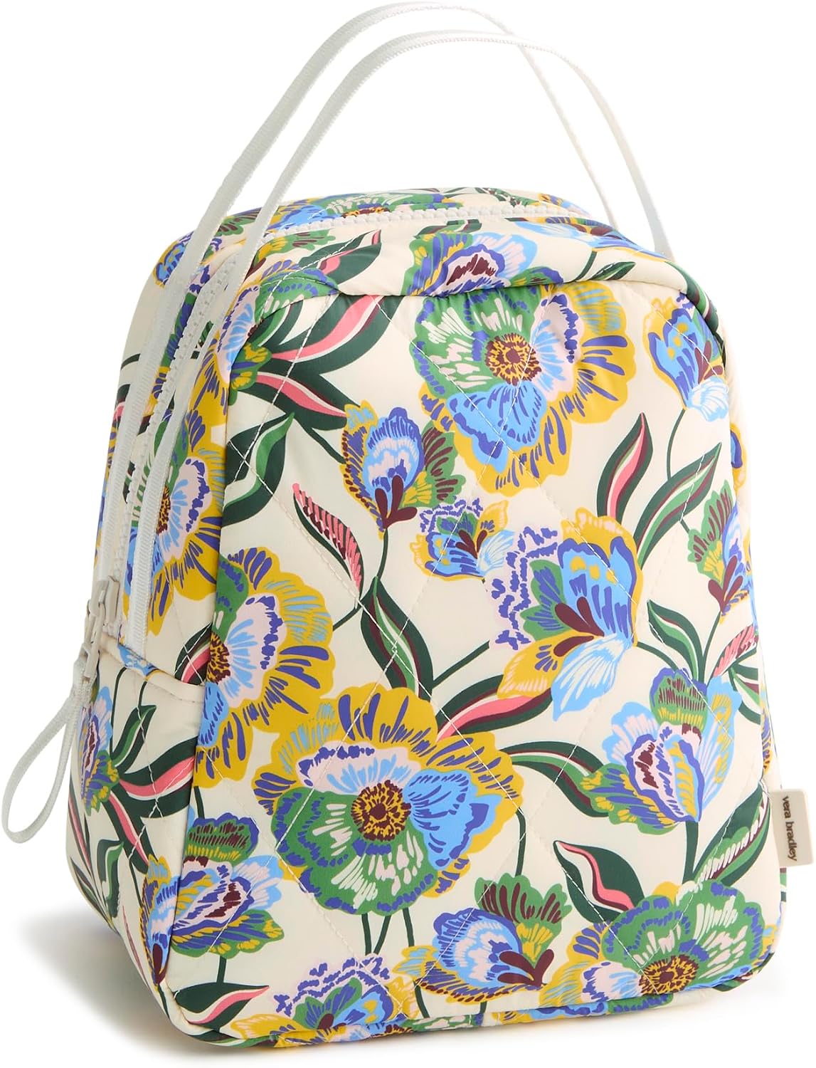 Vera Bradley Women's Featherweight Lunch Bag – Insulated Quilted Lunch Tote for Beach, Travel & Work – Deep Lichen Green