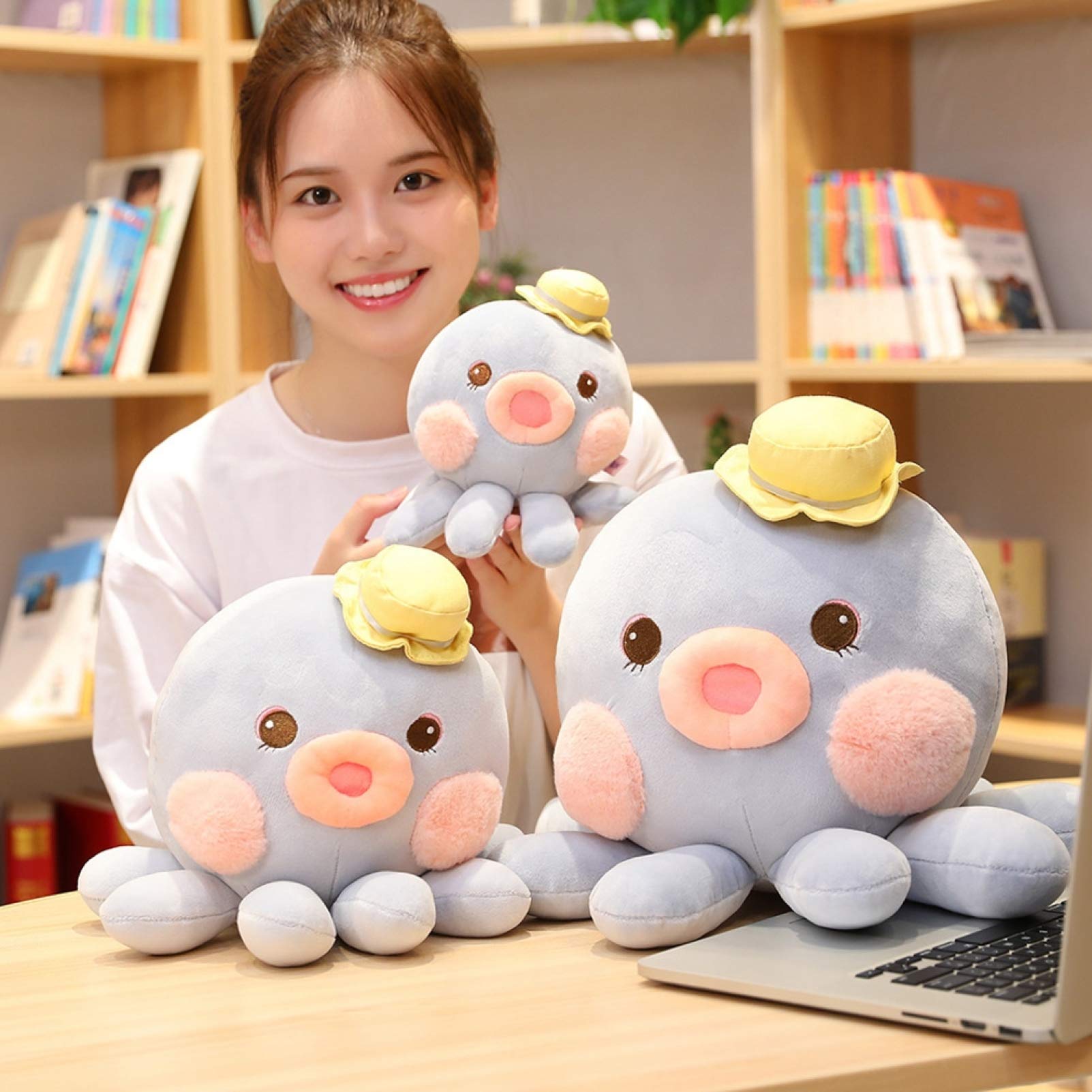  タコ ぬいぐるみ 約30cm グレー Amazon｜タコ スタイル1 ぬいぐるみ 丸い タコ 大きいタコ 抱き枕