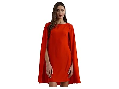 Lauren Ralph Lauren Cape Georgette Cocktail Dress Women