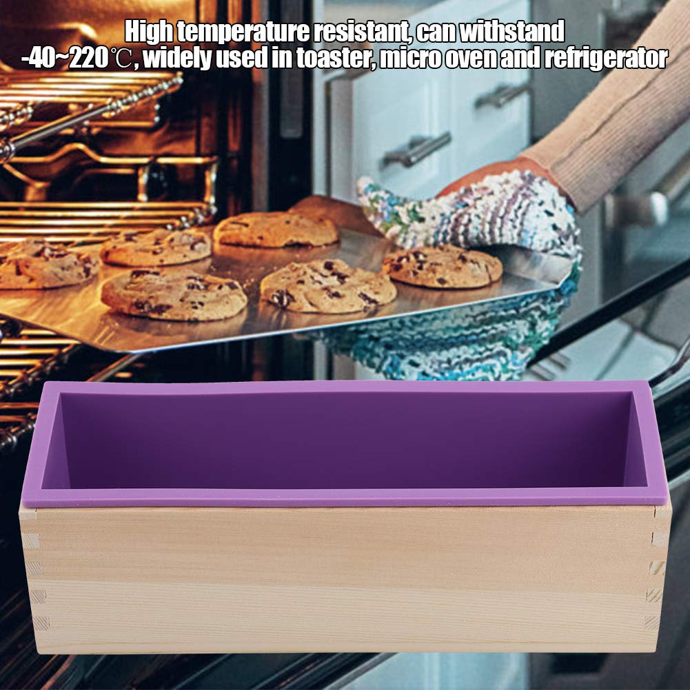 Telituny Zeep Schimmel-1200ML Rechthoek Siliconen Zeep Schimmel DIY Tool voor het bakken van Cake Ice Chocolate