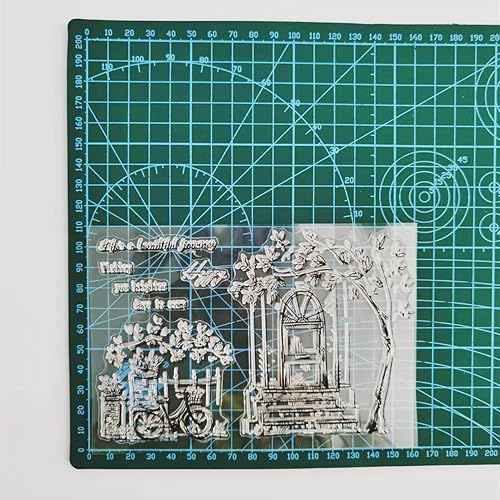 Miniatura 5 de Life is a beaufiful Journey - Sello transparente de goma para decoración de tarjetas y álbumes de recortes, 4.3 x 6.3 in