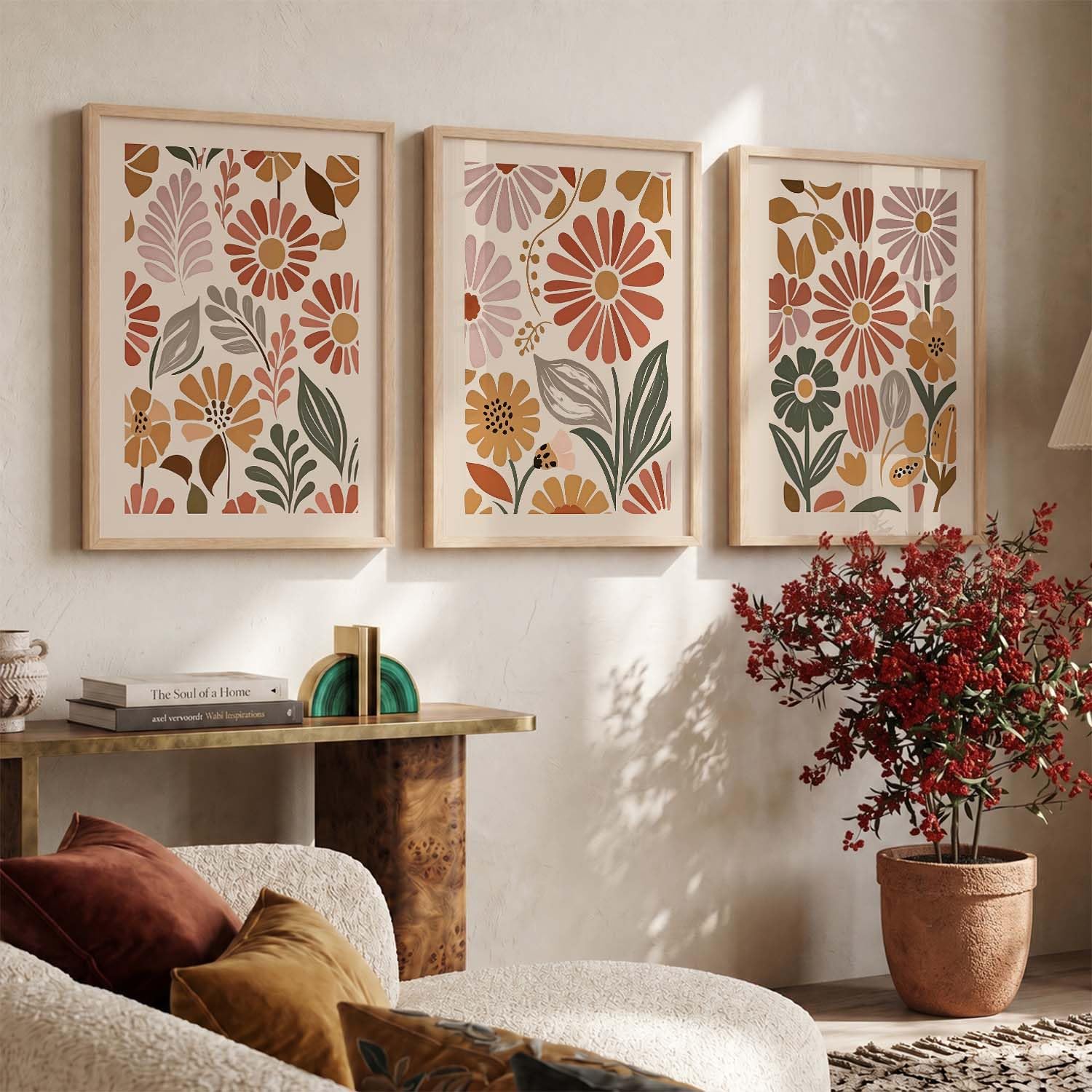 BOHO Wall Art Set - Modern Boho Decor Frames -27 BOHO Wall Art Set - Modern Boho Decor Frames -27