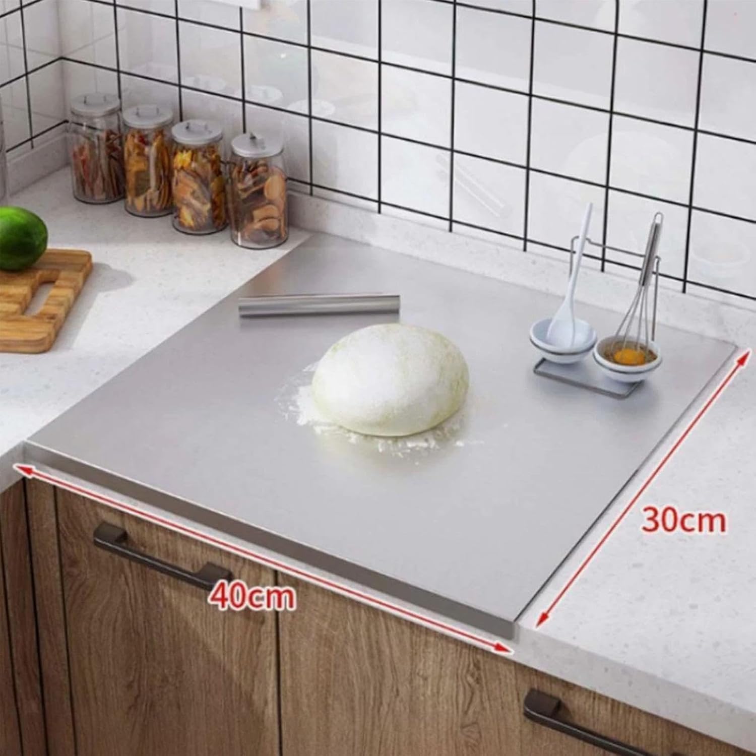 Chopping Boards for Kitchen - Nonstick Double-Sided - Large Cutting Boards for Kitchen - for Meat Charcuterie Fruit Food Bread Baking Home Restaurant