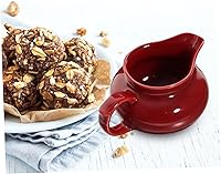 Vista 5 de Jarra de leche de cerámica para salsa de carne, recipiente de salsa de expreso, adorno para salsa, jarra de salsa de arándanos, plato para servir