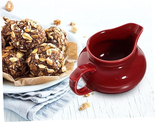 Miniatura 5 de Jarra de leche de cerámica para salsa de carne, recipiente de salsa de expreso, adorno para salsa, jarra de salsa de arándanos, plato para servir