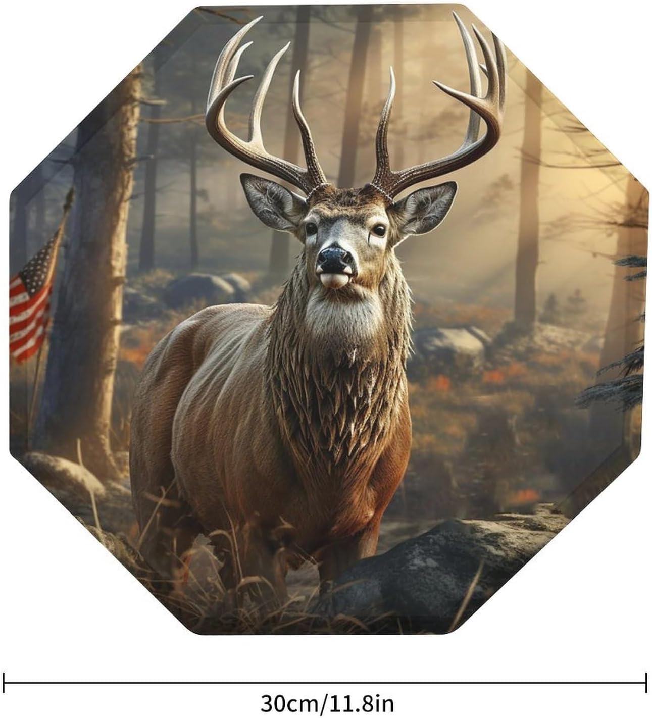 Ctagon Metal Sign for Home, Modern Display Plate for Kitchen, Deer Hunting Season Plates Accent Hanging Wall Decorations 3PCS for Living Room, Bedroom, Hallway, Hotel