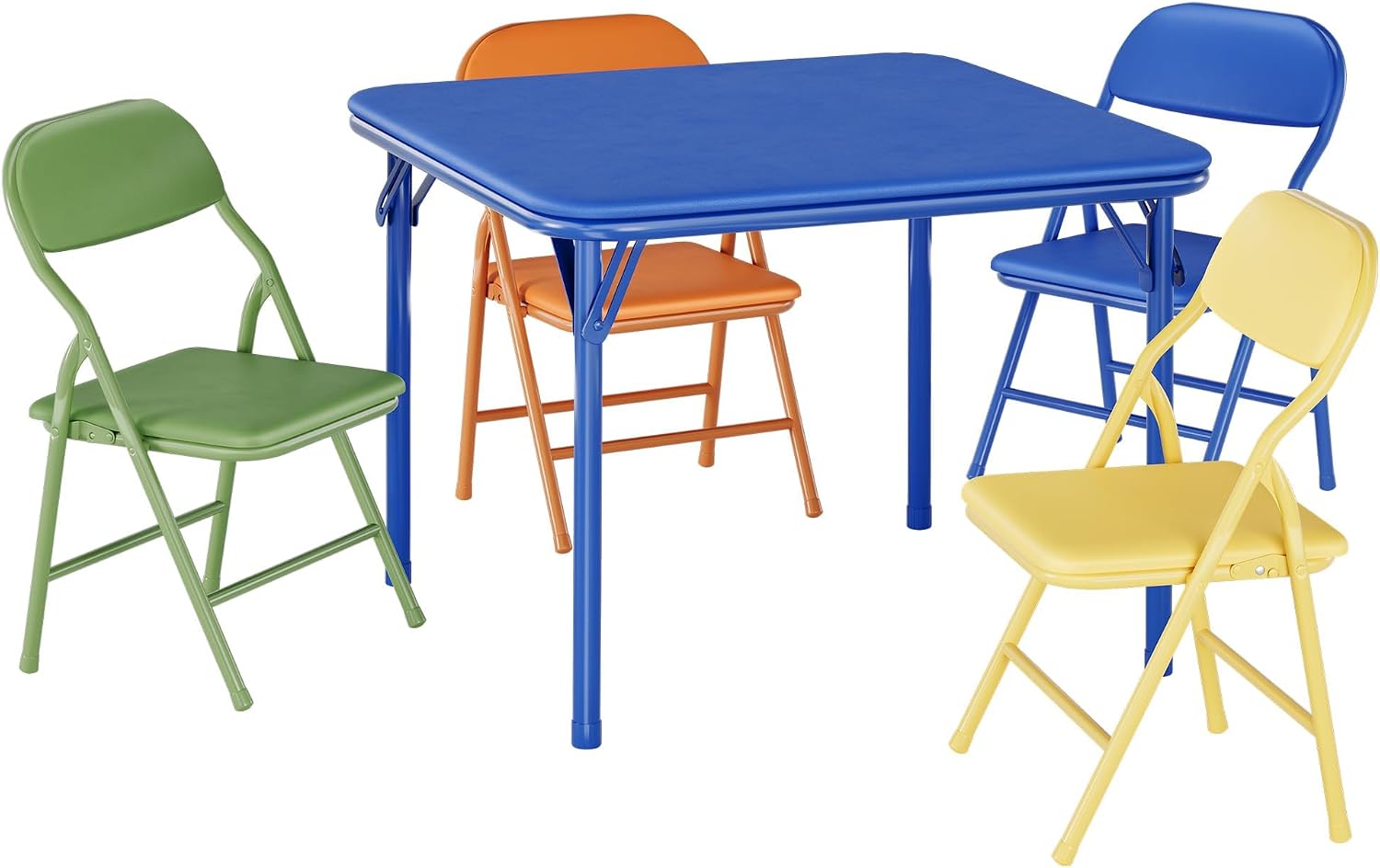GAOMON 5 Piece Set Folding Table and Chairs Set for Boys and Girls