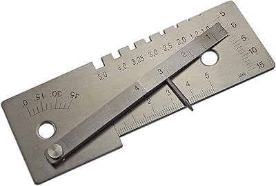 RIVERWELD Gap Wedge Welding Gauge Checks Undercut Crown Depth Butt Fillet Weld Multi Function Inspection
