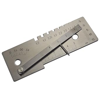 RIVERWELD Gap Wedge Feeler Gauge Stainless Steel Weld Seam Inspection Tool