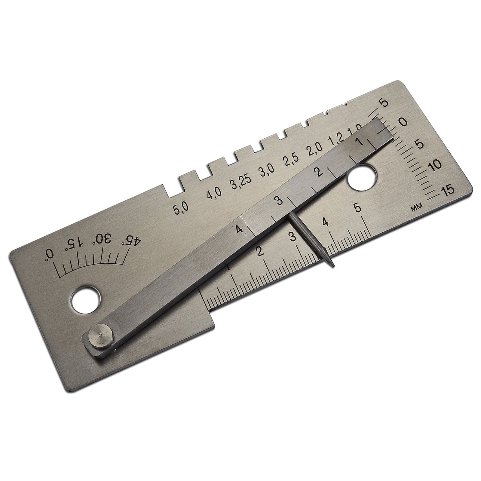 RIVERWELD Gap Wedge Welding Gauge Checks Undercut Crown Depth Butt Fillet Weld Multi Function Inspection