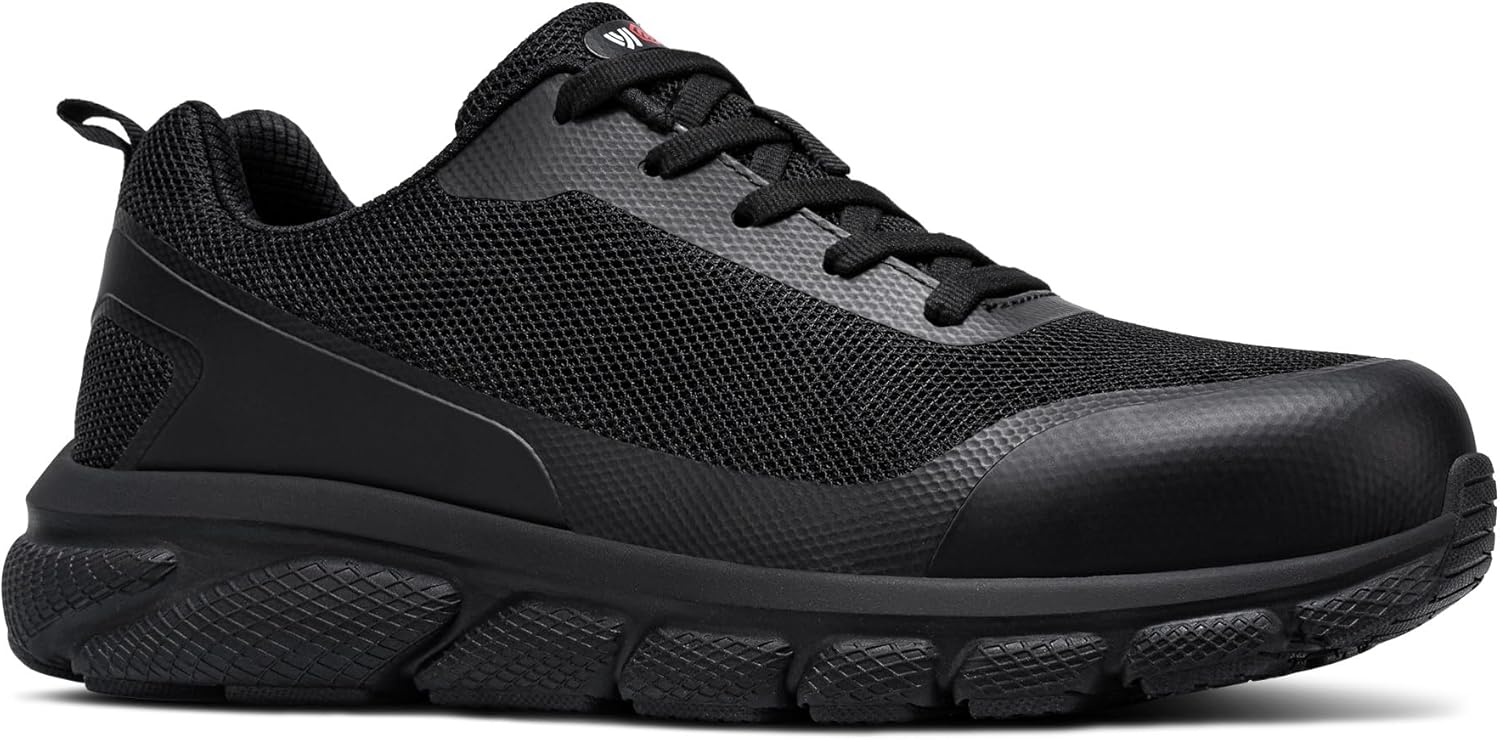 LARNMERN Slip On Steel Toe Work Shoes Men's Slip Resistant Safety Sneaker Lightweight Comfortable Shoe - Image 7