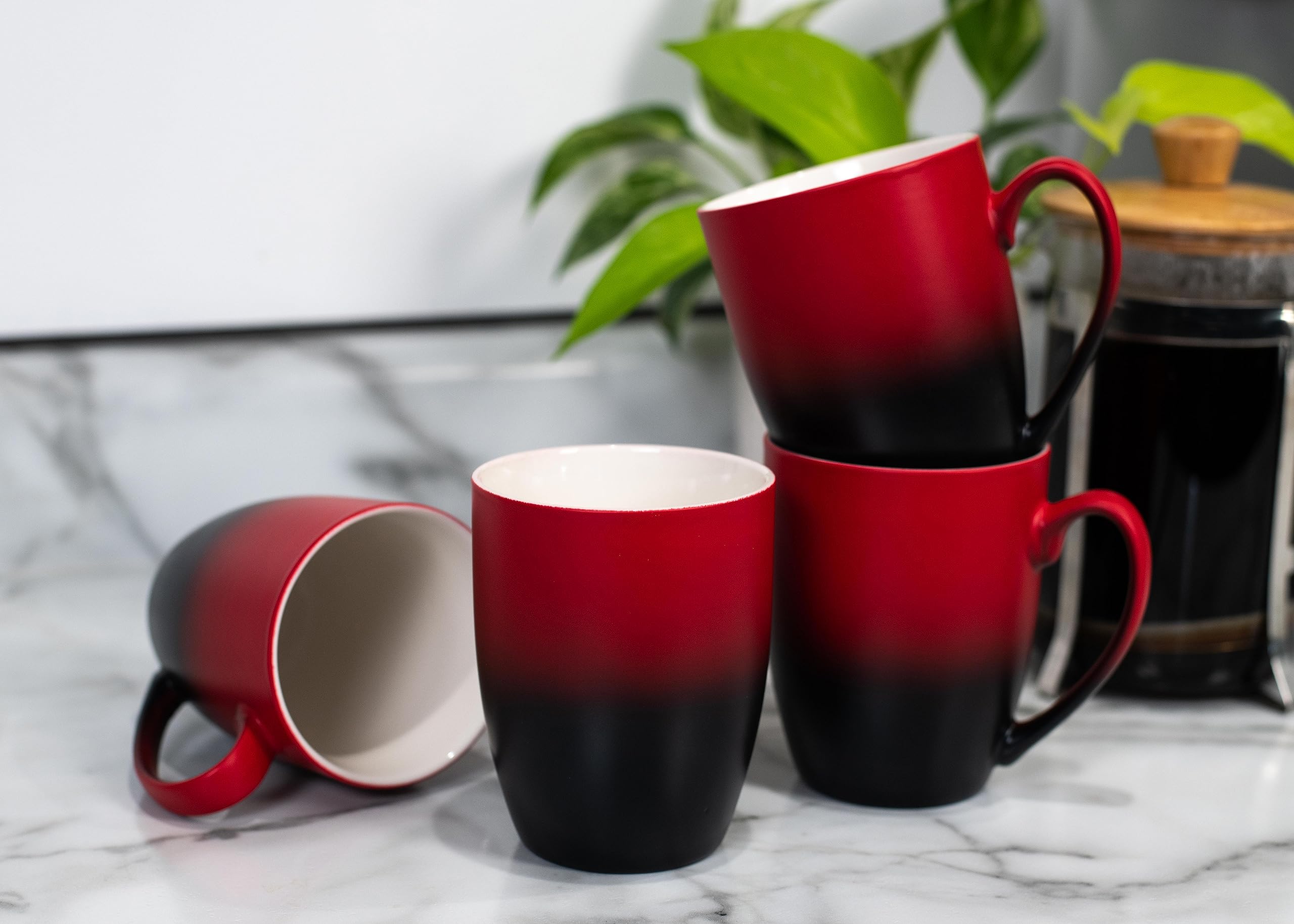 4 finger coffee mug large coffee mug straight sides 4 fingers pottery handmade ceramic cup
