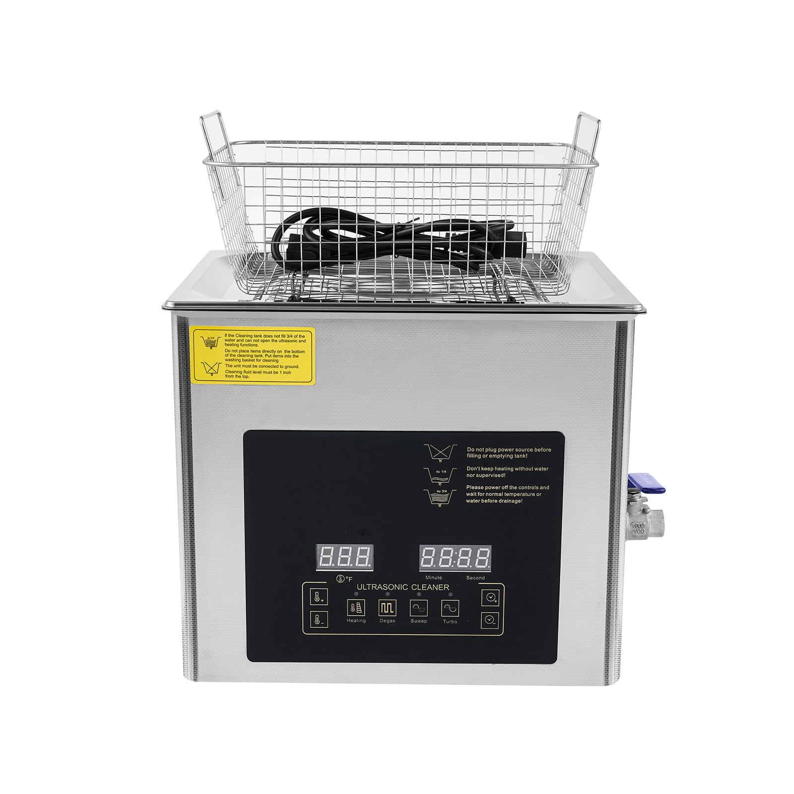 30L Ultrasonic Cleaning Machine,28/40khz Dual Frequency Ultrasonic Washing Machine,0-176? Adjustment Instrument Cleaner for Jewelry Glasses (10L)