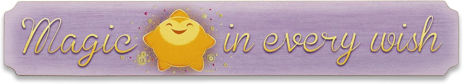 Open Road Brands Disney Lilo and Stitch Love You With My Whole Heart Wood Wall Decor - Adorable Stitch Sign for Nursery or Bedroom
