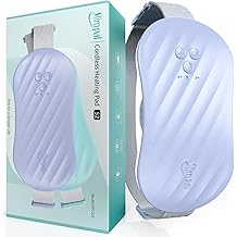 Slimpal AI Portable Heating Pad for Period Cramps, Smart AI Heat Chip, Electric Cordless Heating Belt for Back, Belly, Waist, Stomach, Menstrual Wearable Heating Pad, Violet S2