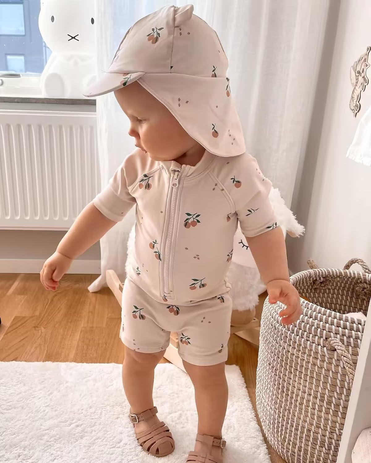 Boys One Piece Swimsuit Whale Dolphin Bathing Suit Zipper Rash Guard Kid Short Sleeve Swimwear Shark Beach Wear UPF50+