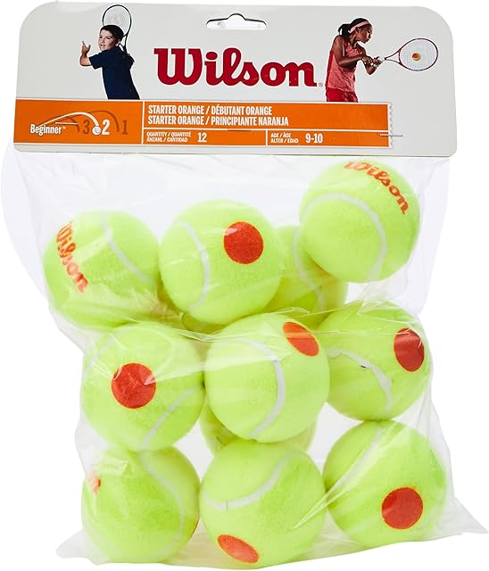 Wilson Starter Tennis Balls , Yellow/Orange