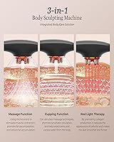 Vista 2 de Máquina de escultura corporal 3 en 1 para removedor de celulitis, herramienta eléctrica de masaje para piernas, vientre, estómago, brazos, grasa