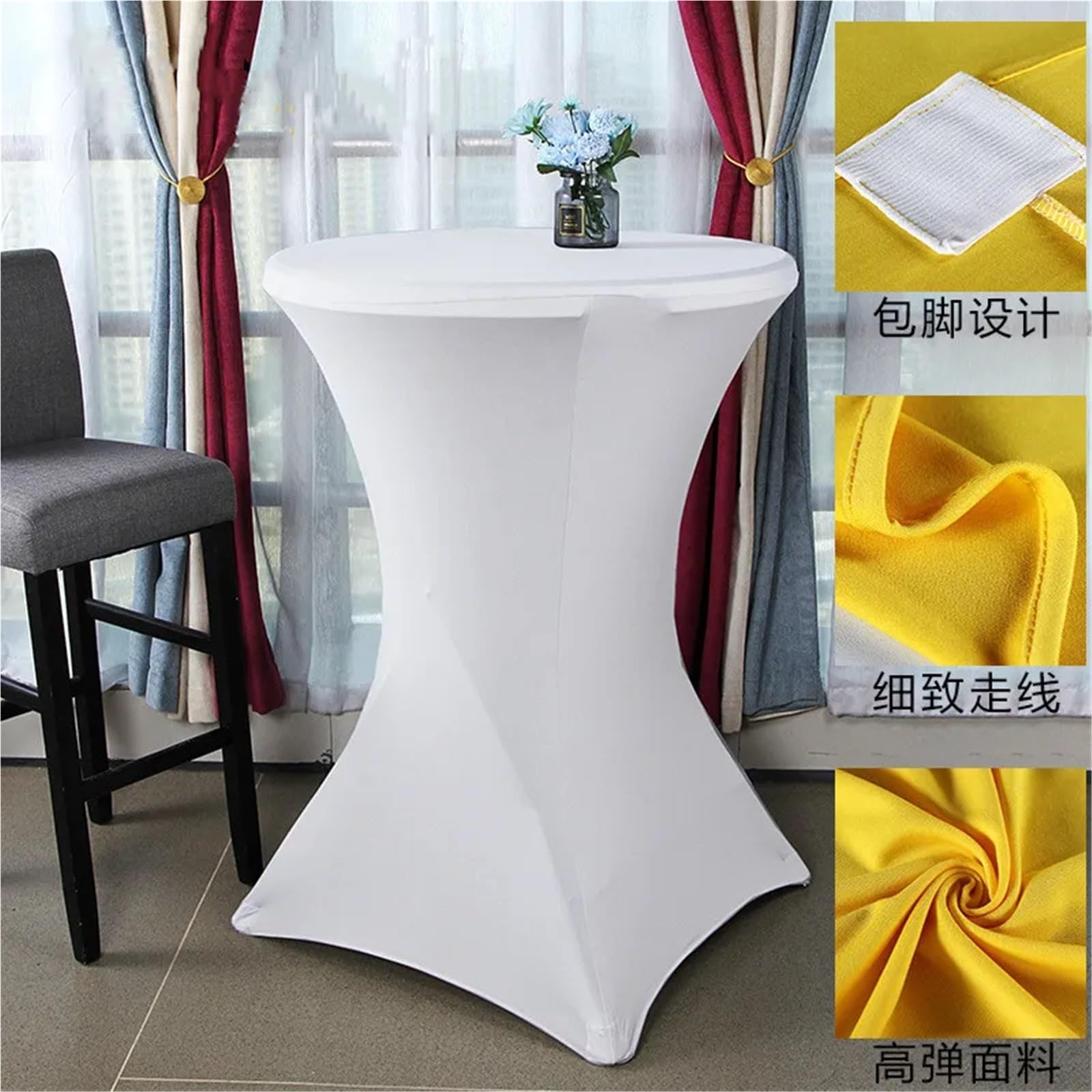 Cubierta de Mesa Spandex | Multicolor 60-80x110cm Decoración de fiesta de cumpleaños de boda: mantel(Q,70x110cm)
