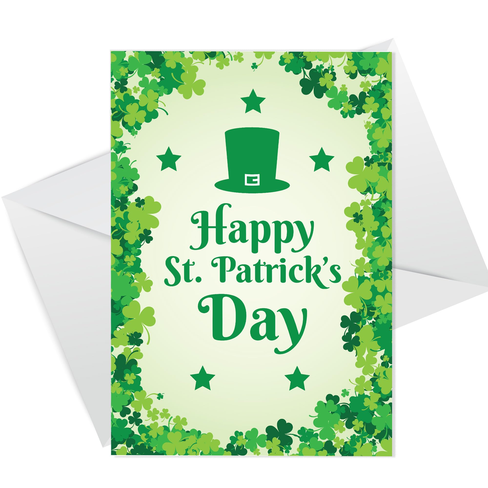 RED OCEAN Happy St Patricks Day Card, St Patrick’s Day Greetings Card, Irish Day Cards for Friends, Family, Husband, Wife, Brother, Sister or Partner