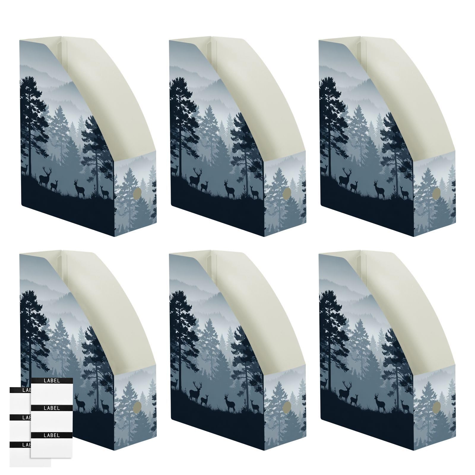 Cool Forest Blue organizer na dokumenty z etykietami do pisania