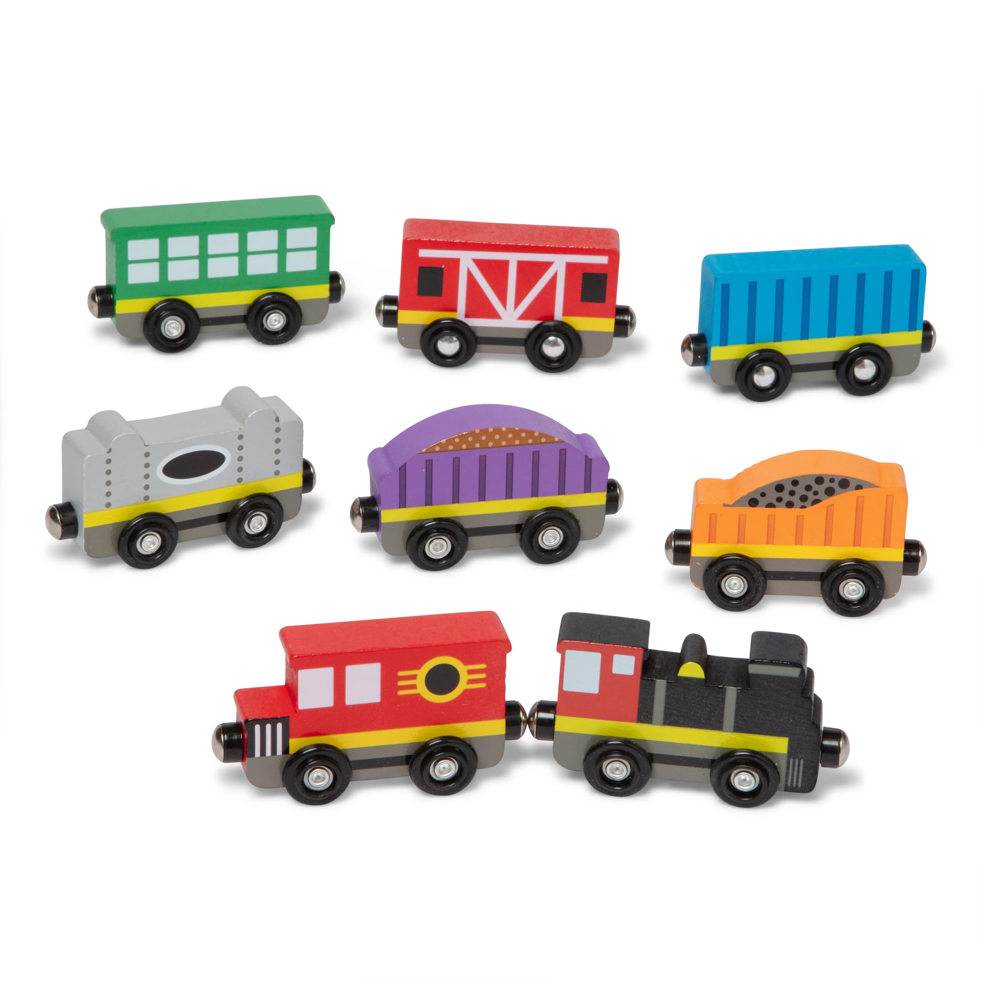 Melissa & Doug Wooden Train Cars Train