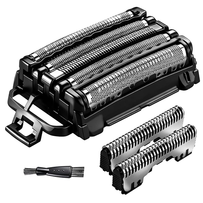 Cabeças de reposição com lâminas e lâmina externa para barbeadores Panasonic ARC5, compatíveis com WES9032P ES9032 ES9034 ES9036 ES9038 e modelos ES-LV61 ES-LV65 ES-LV67 ES-LV95, com escova de limpeza