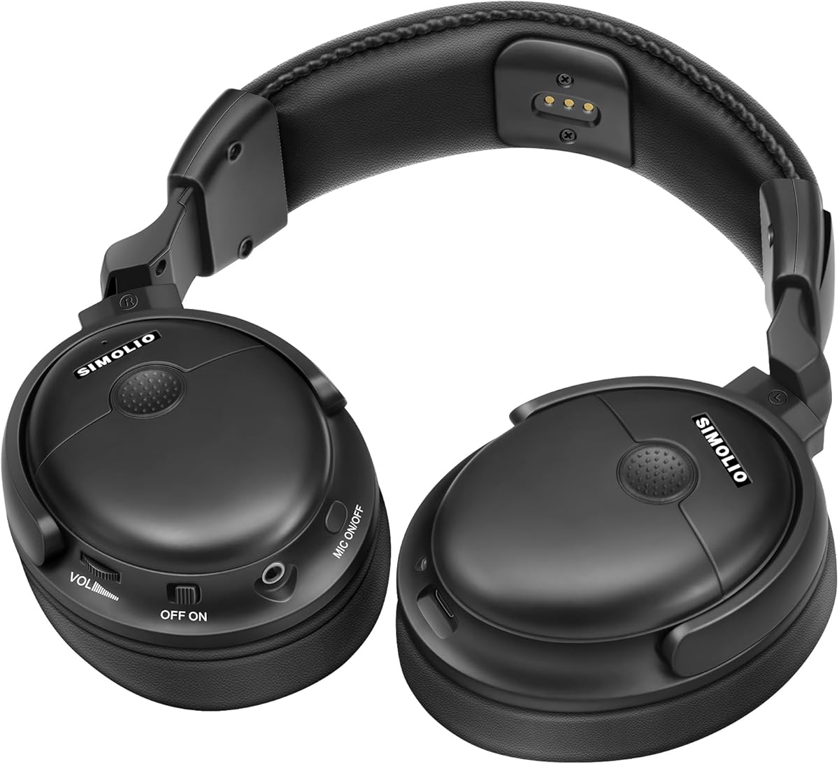 SIMOLIO Kabelloser Empfänger für TV Kopfhörer, Ersatz Kopfhörer für SM-829D1 & SM-829D2 Digital TV Kopfhörer, kabellos