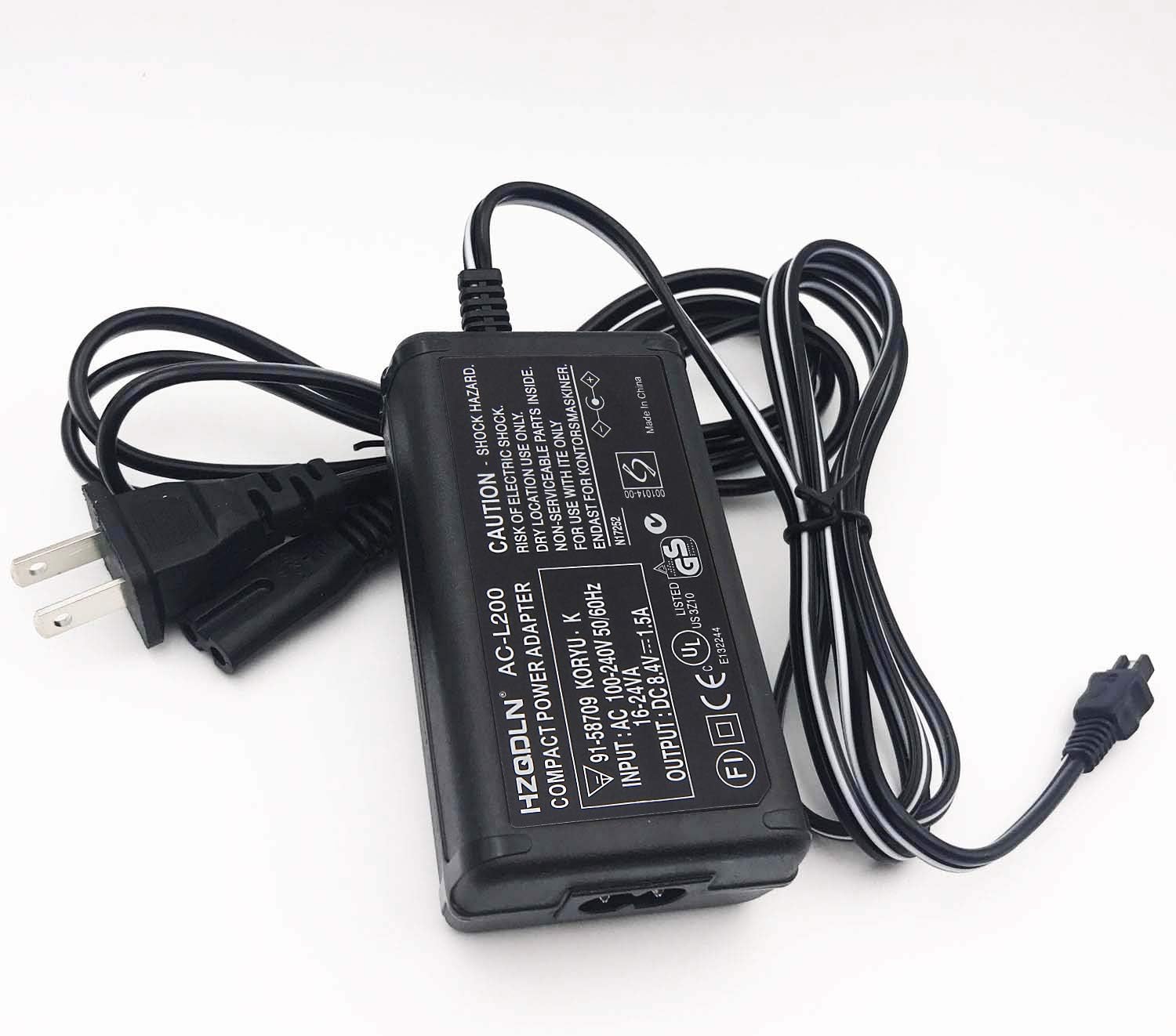 AC Power Adaptor Charger Compatible with Sony HDR CX230 HDR-CX220 HDR-CX190 HDR-CX160 HDR-CX155 HDR-CX150 HDR-CX130 HDR-CX115 HDR-CX110 HDR-CX100 Handycam Camcorder