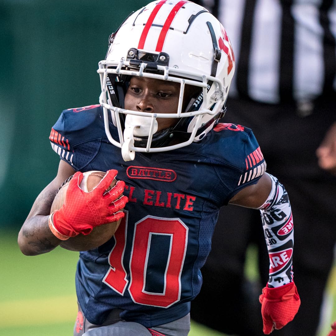 Battle Sports Triple Threat Wide Receiver Football Gloves, Ultra Stick Adult & Youth Gloves - Image 5