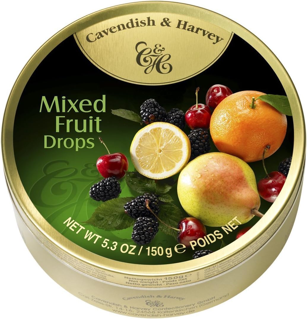 CAVENDISH & HARVEY, FRUIT TIN,MIXED 5.3 OZ