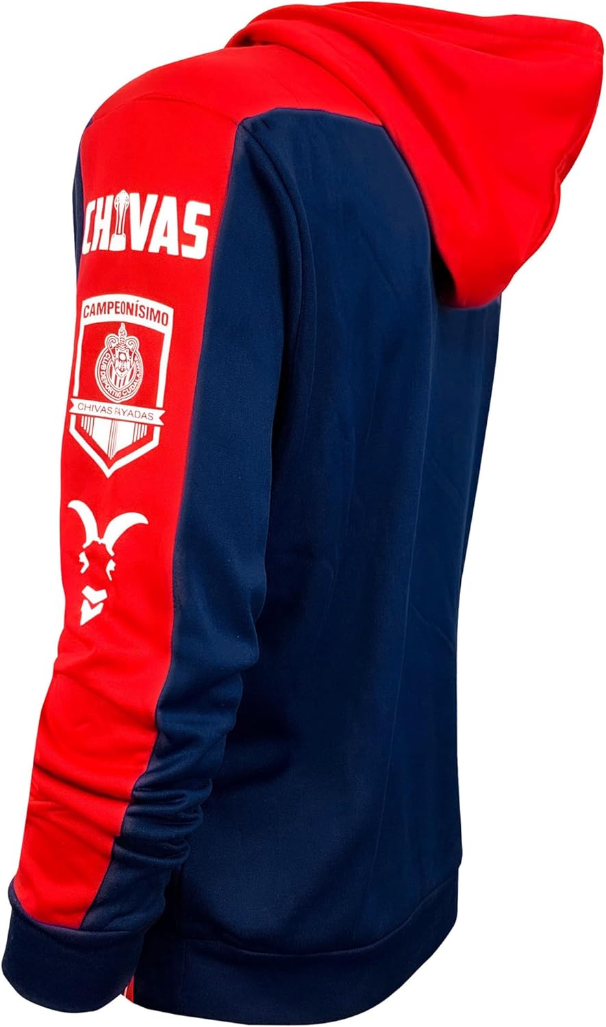 Icon Sports Chivas de Guadalajara Licensed Adult Pullover Hoodie – Navy & Red Club Deportivo Guadalajara Sweatshirt