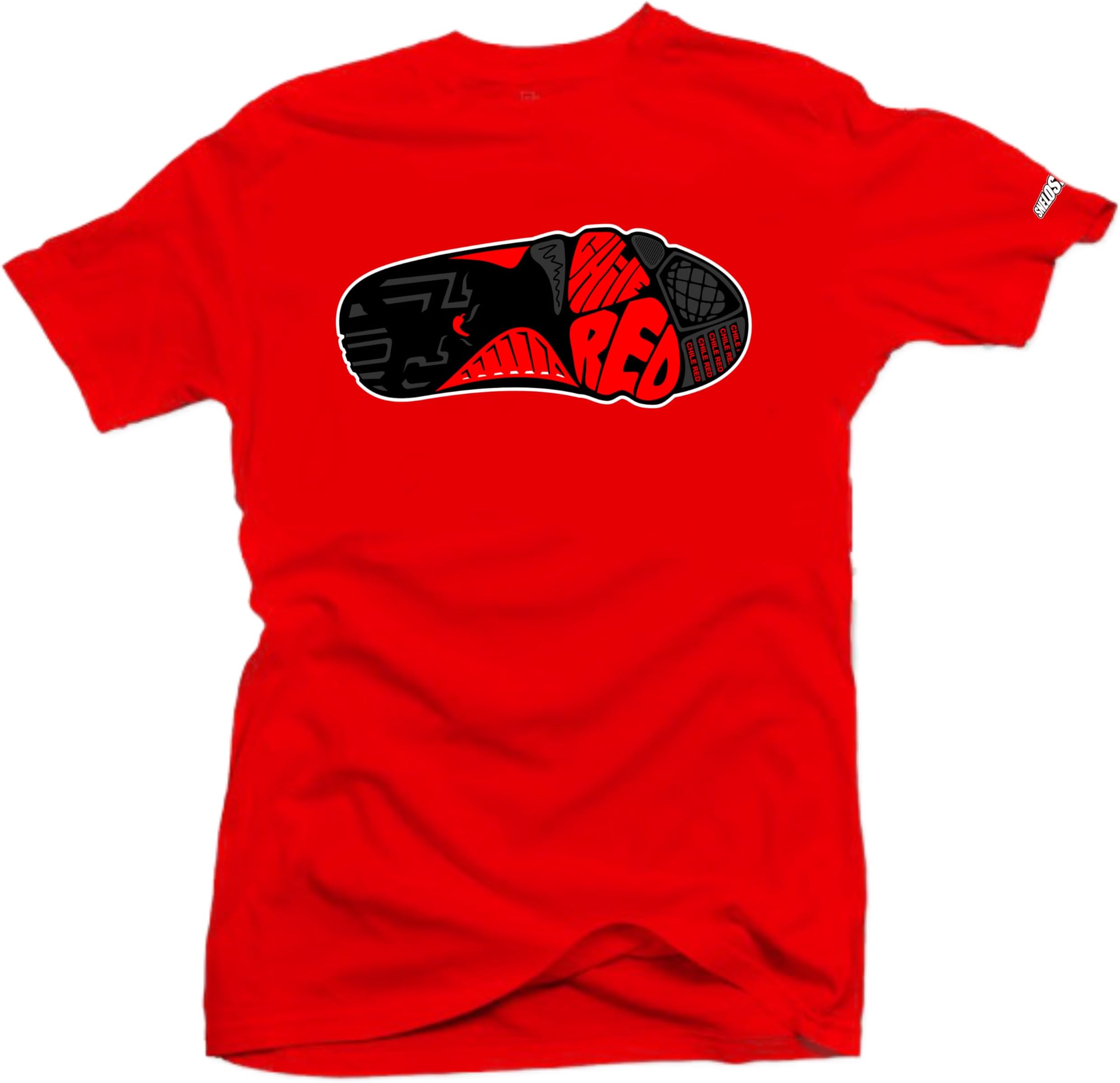 Sneaker Matching Graphic Tee – Chile Red Inspired Streetwear T Shirt for Men