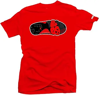 SNELOS Sneaker Matching Graphic Tee – Chile Red Inspired Streetwear T Shirt for Men