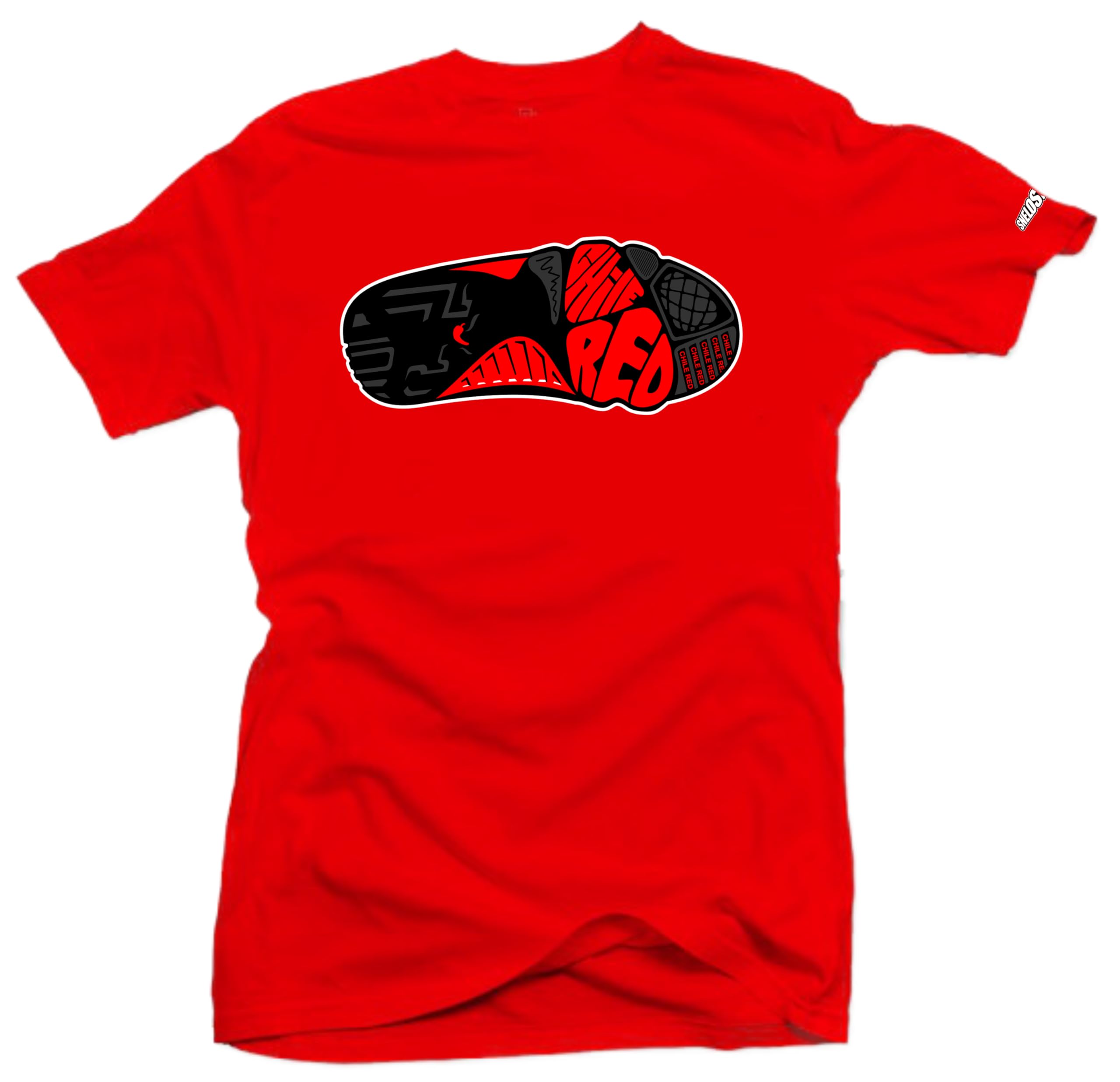 Sneaker Matching Graphic Tee – Chile Red Inspired Streetwear T Shirt for Men