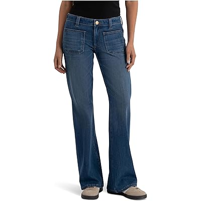 Джинсы KUT from the Kloth Ana High-rise Flare With Patch Pockets Regular Hem