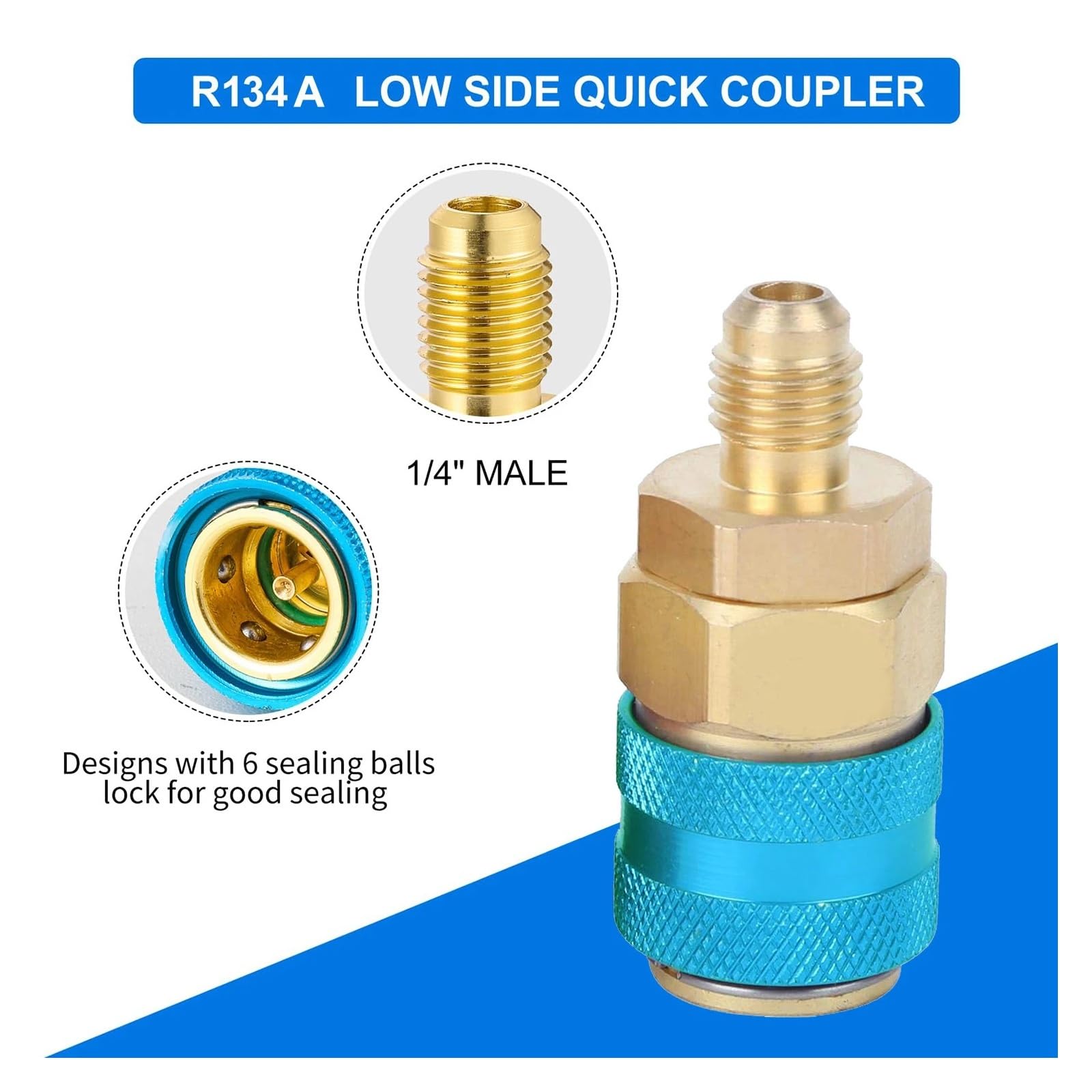 Kit de Manguera de Recarga de Aire Acondicionado R134A con manómetro, Manguera de Carga de refrigerante, Recarga de Gas for automóvil Lecturas estables | Length 150 cm