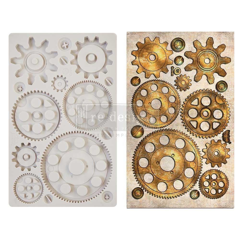 Redesign with Prima Finnabair - Moulds - Machine Parts - 1 pc, 5x8 inch 8mm Thickness for Funiture Dresser,Chocolate,Cake,Candy,Bakery,Soap,Polymer Clay, earthen Clay655350968663
