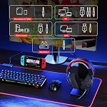Redragon H510 PRO Zeus-X RGB Casque de jeu sans fil - 7.1 Surround Sound - 53MM Conducteurs audio en Mousse Mémoire Plaquettes d'oreille avec/Couvercle de tissu Durable- Casque multiplateformes - USB Propulsé pour PC/PS4/NS
