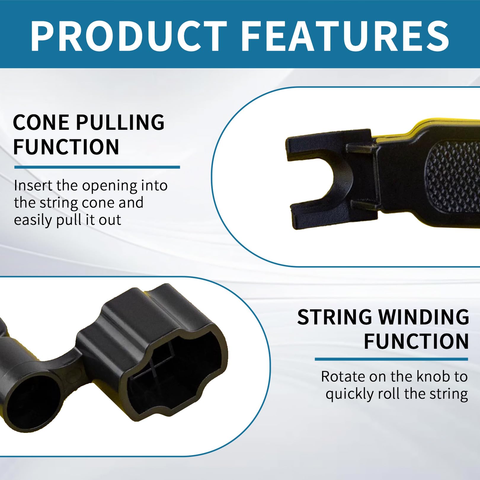 Guitar String Winder,Guitar String Cutter,Guitar Tools,3 In 1 Functional Guitar String Changing,Guitar String Adjuster,Multifunctional Guitar Repair Parts,For Instrument Repairing Guitar - Image 4