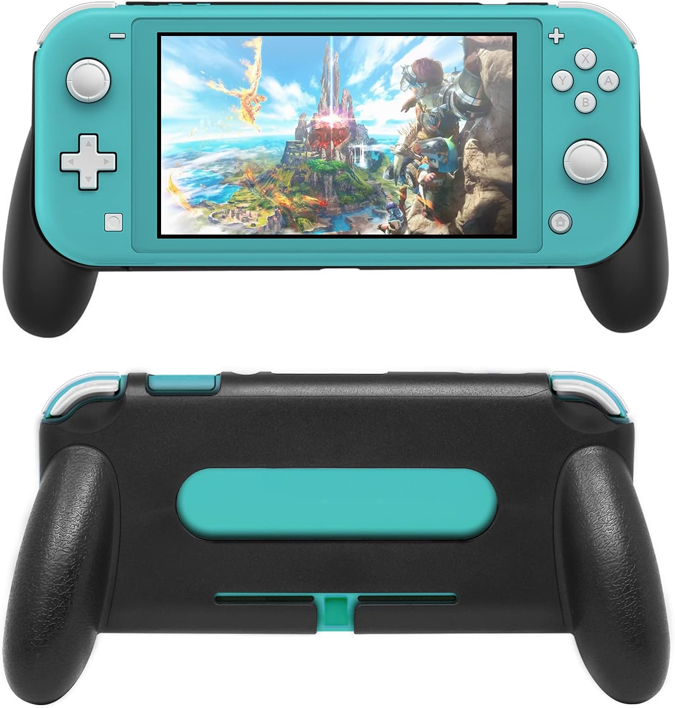 Amazon Com Fyoung Hand Grips For Nintendo Switch Lite Back Cover Hand Grips Case For Nintendo Switch Lite Black Video Games