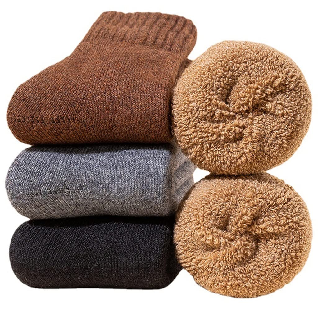 Chaussettes d'hiver extra épaisses en velours pour personnes âgées