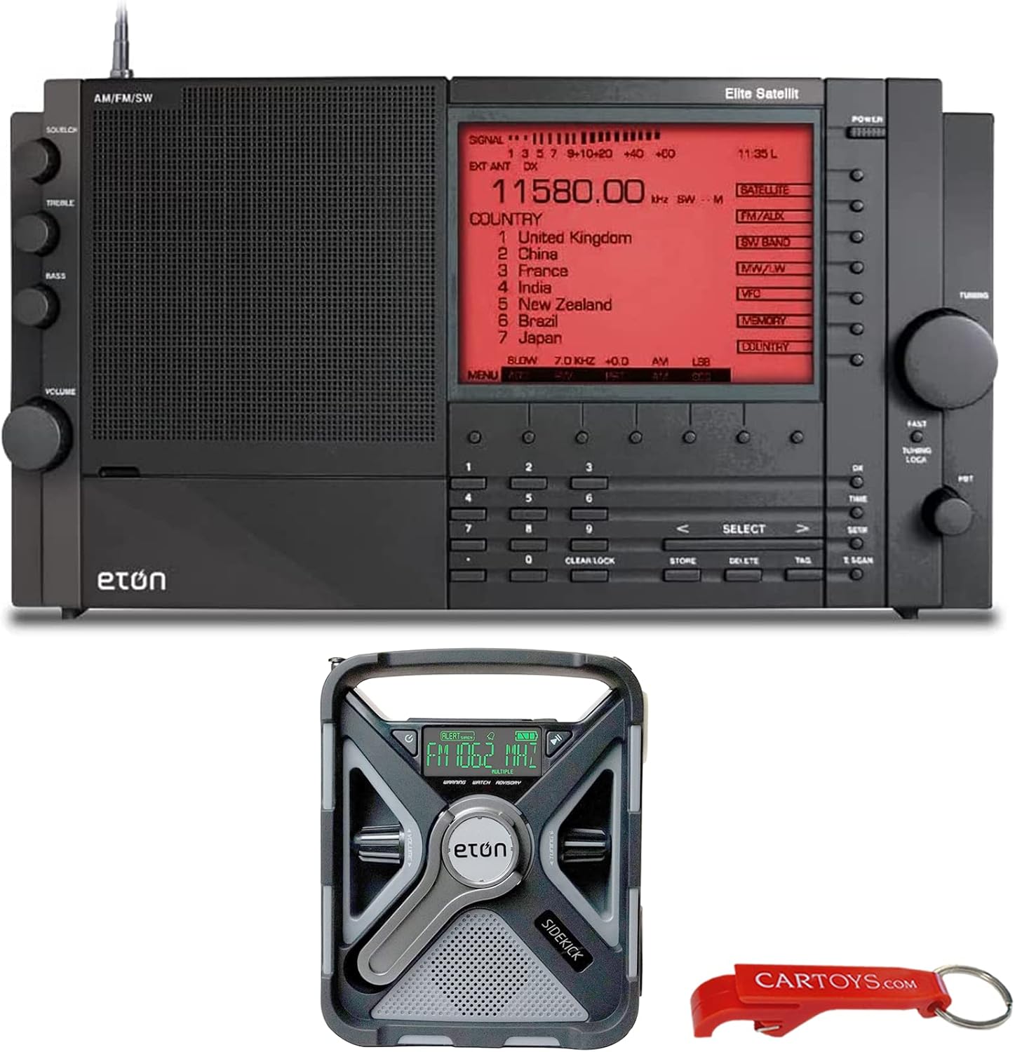 Eton Elite Satellit AM/FM/HD Radio and Sidekick Multi