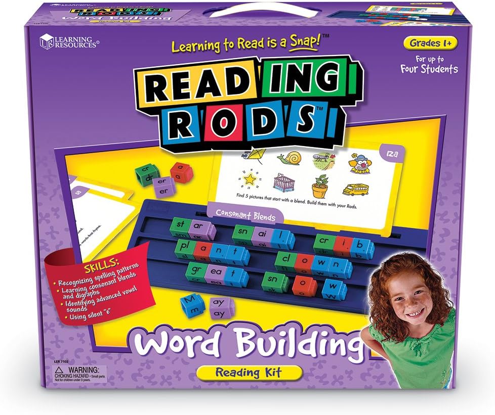 Learning Resources Reading Rods Sentence Building Kit Office & School